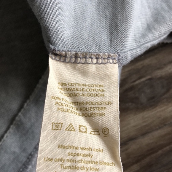 We The Free All Mine Tee Light Grey Oversized Boho Lightweight Short Sleeve - Picture 14 of 16